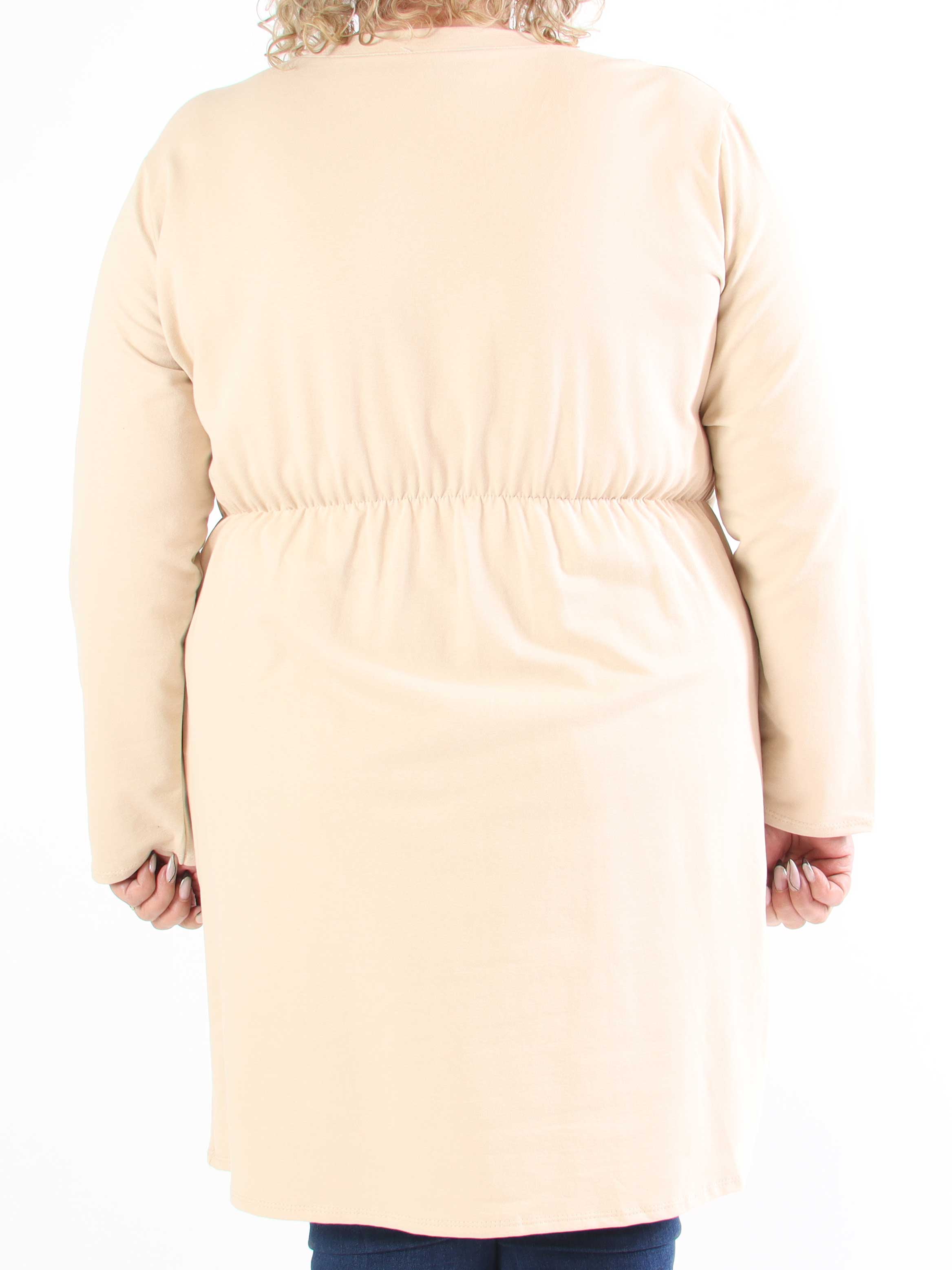 Micha - Plus size-klänning i bomull utsmyckad med paljetter